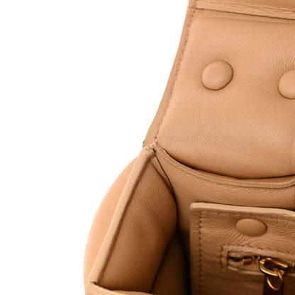 Bottega Veneta Lambskin Maxi Intreccio Padded Chain Cassette Crossbody Bag Almond 12 of 12