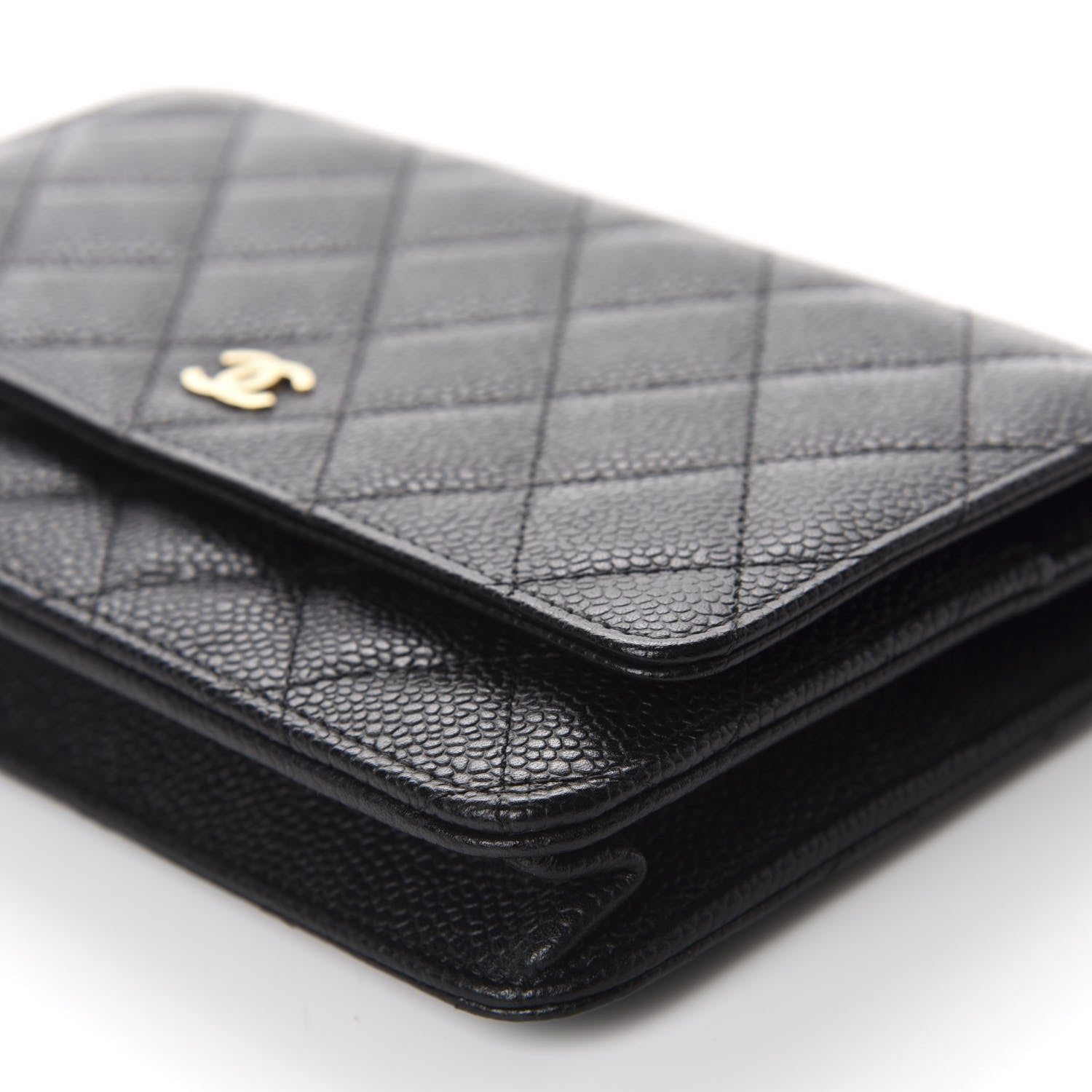 Chanel Caviar Quilted Wallet On Chain WOC Black 7 of 12