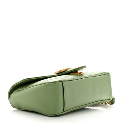 Gucci Calfskin Matelasse Small GG Marmont Shoulder Bag Salamander Green 4 of 10