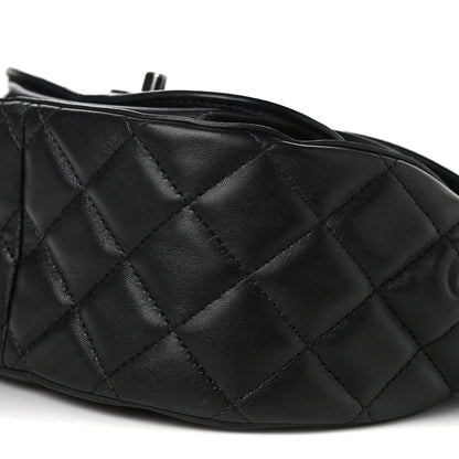 Chanel Lambskin Quilted Messenger Flap Black 9 of 9