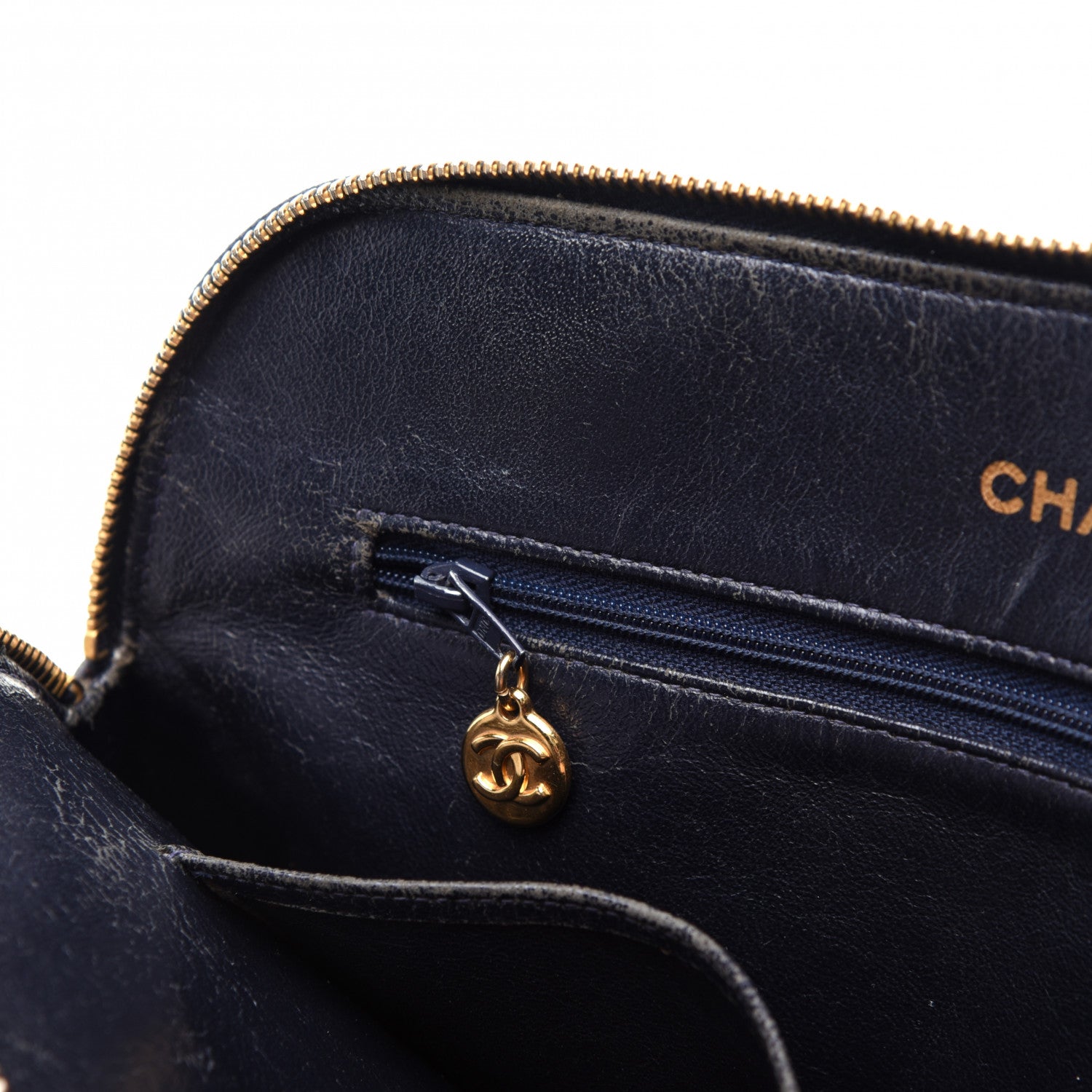 Chanel Caviar CC Tote Navy 16 of 16