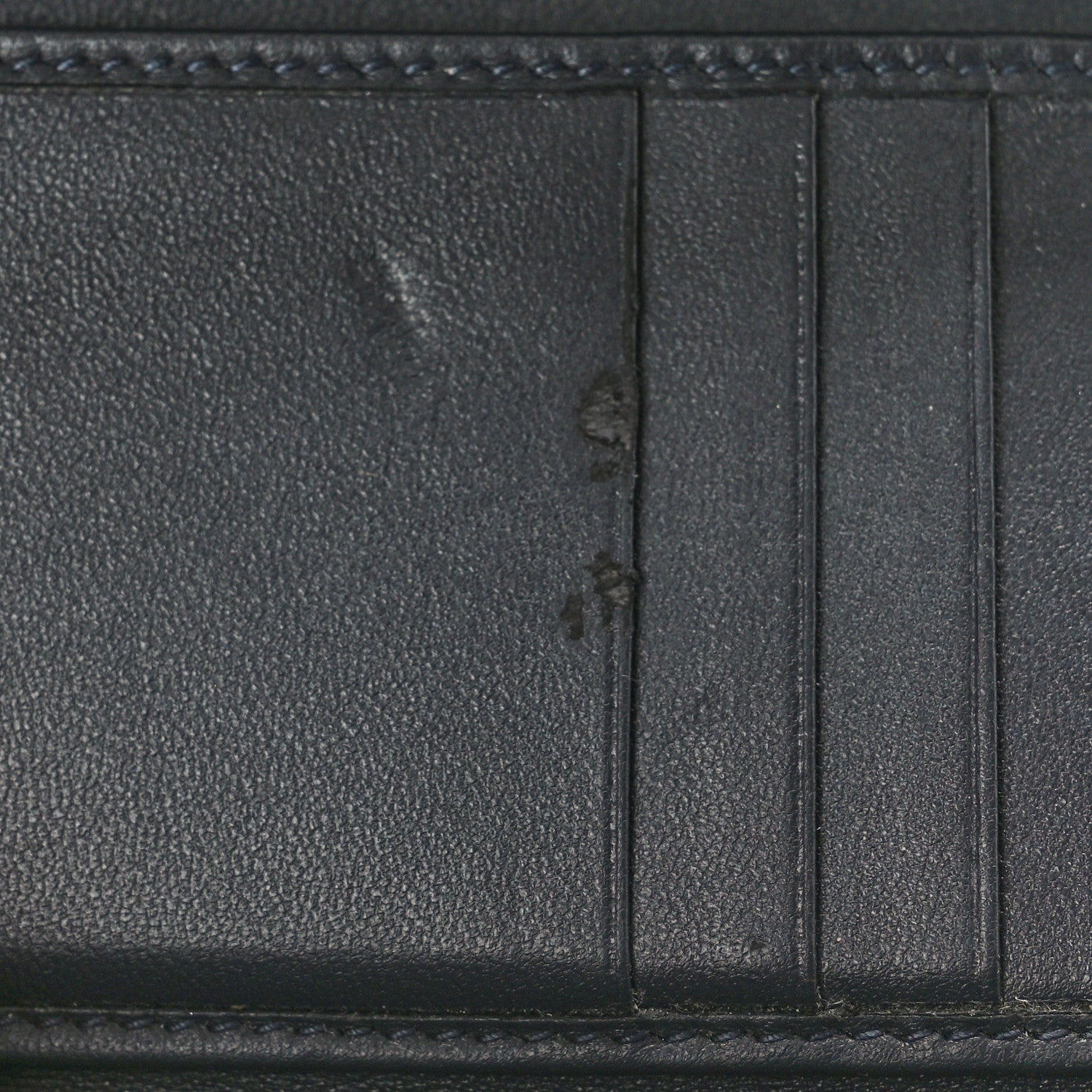 Christian Dior Metallic Patent Micro-Cannage Diorama Elancee Wallet Dark Blue 9 of 9