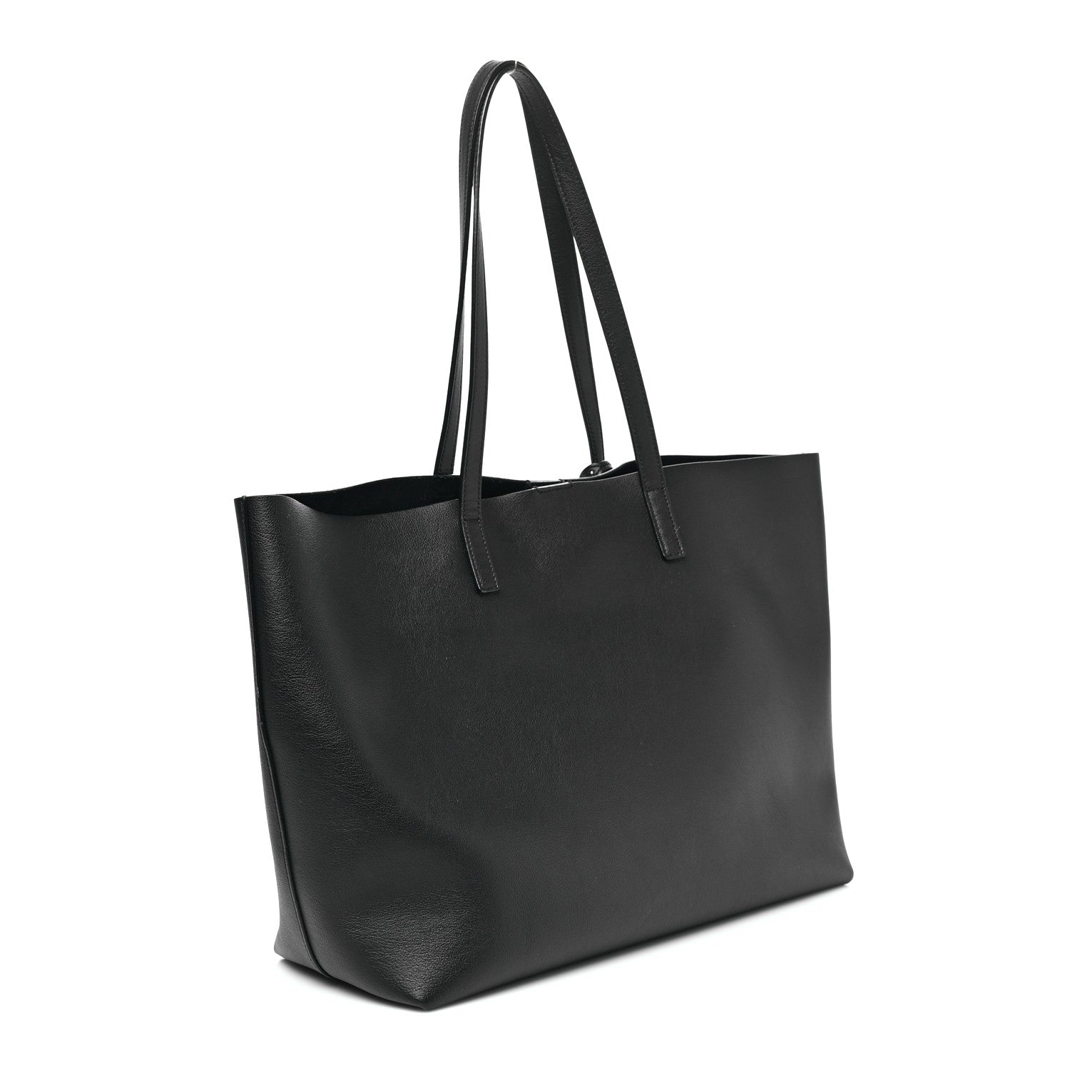 Saint Laurent Calfskin Large Shopping Tote Black 4 of 10