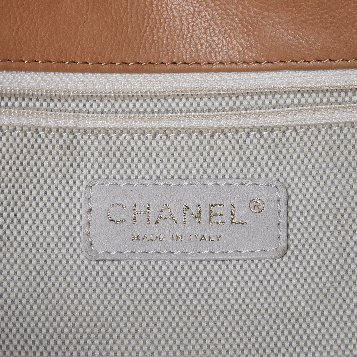 Chanel Calfskin Quilted Retro Chain Accordion Flap Dark Beige 6 of 22