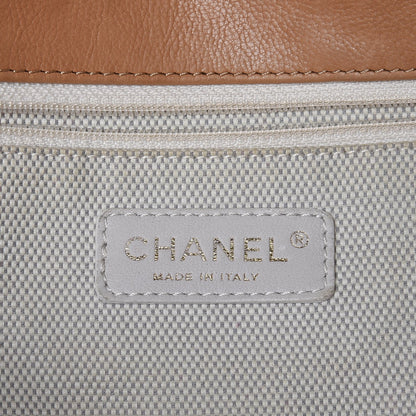 Chanel Calfskin Quilted Retro Chain Accordion Flap Dark Beige 6 of 22