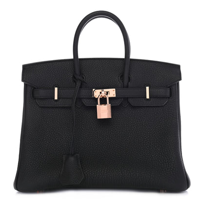 Hermes Togo Birkin 25 Black 1 of 8