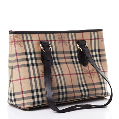Burberry Haymarket Check Medium Regent Tote Chocolate 4 of 10