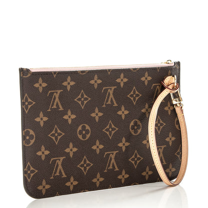 Louis Vuitton Monogram Neverfull MM GM Pochette Rose Ballerine 3 of 7
