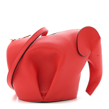Loewe Calfskin Mini Elephant Crossbody Bag Scarlet Red 1 of 9