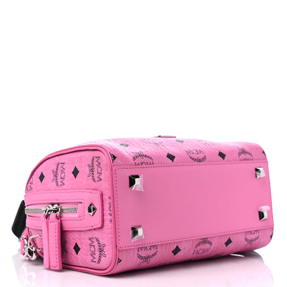 MCM Visetos Essential Boston Bag Pink 4 of 9