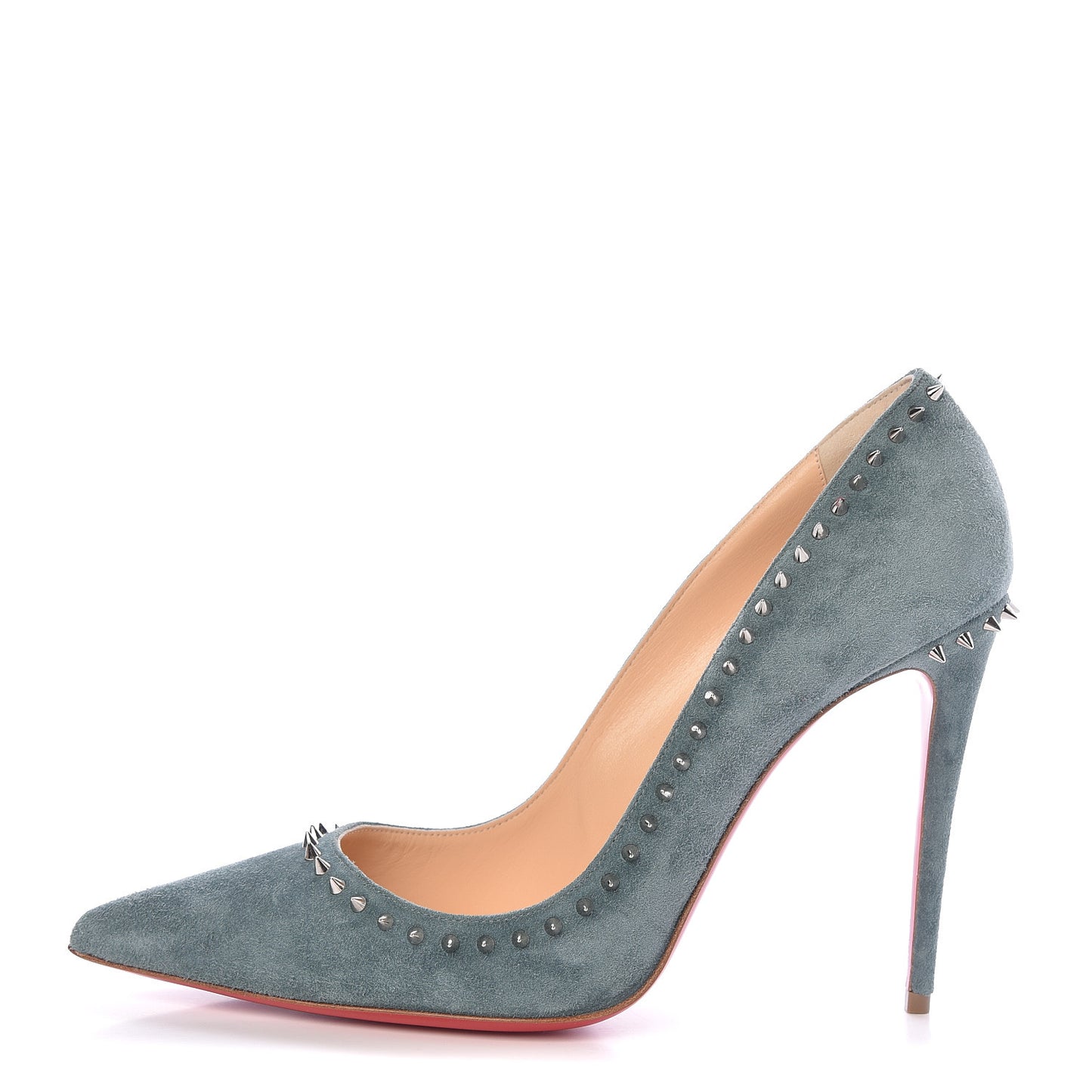 Suede Studded Anjalina 85 Pumps 39.5 Everest