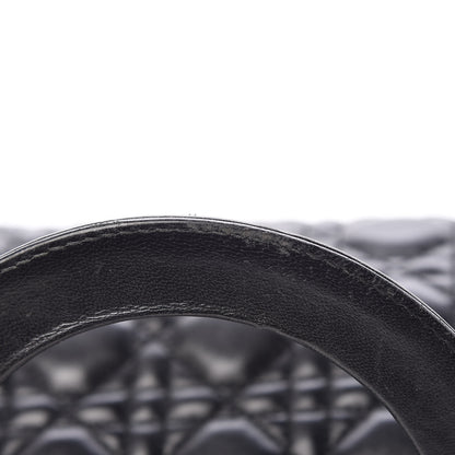 Christian Dior Lambskin Cannage Large Lady Dior Black 16 of 24