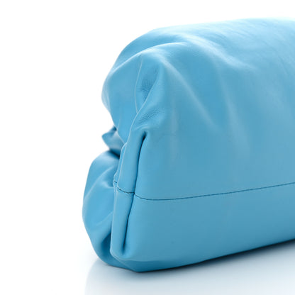 Bottega Veneta Smooth Butter Calf The Pouch Oversized Clutch Sky Blue 8 of 9