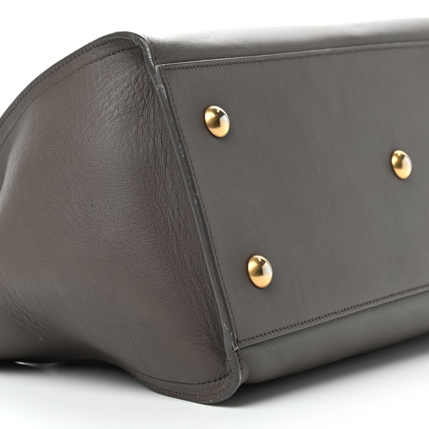 Calfskin Small Classic Y Cabas Gray