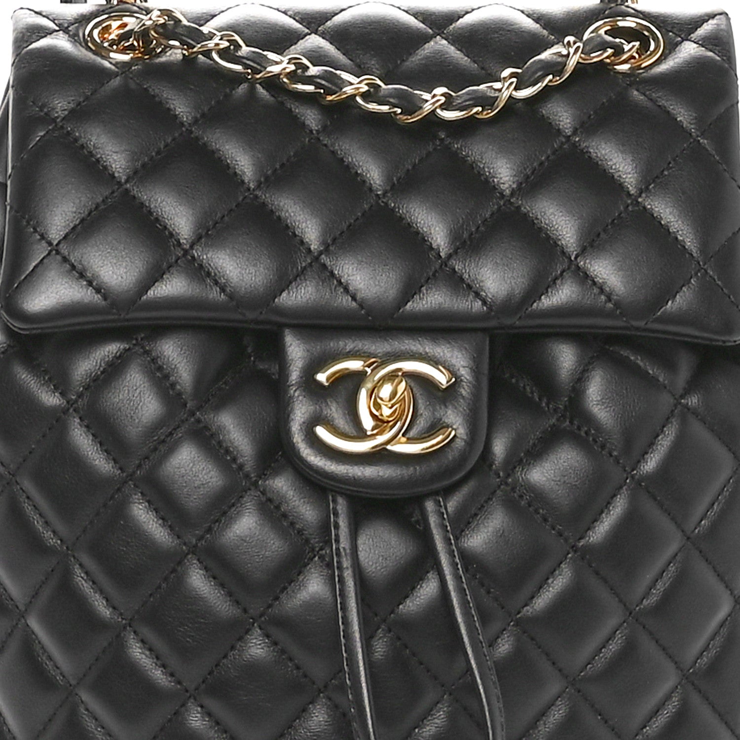 Chanel Lambskin Quilted Small Urban Spirit Backpack Black 8 of 10
