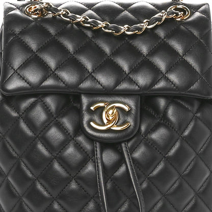 Chanel Lambskin Quilted Small Urban Spirit Backpack Black 8 of 10