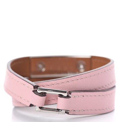 Hermes Swift Rivale Double Tour Bracelet S Rose Sakura 3 of 5