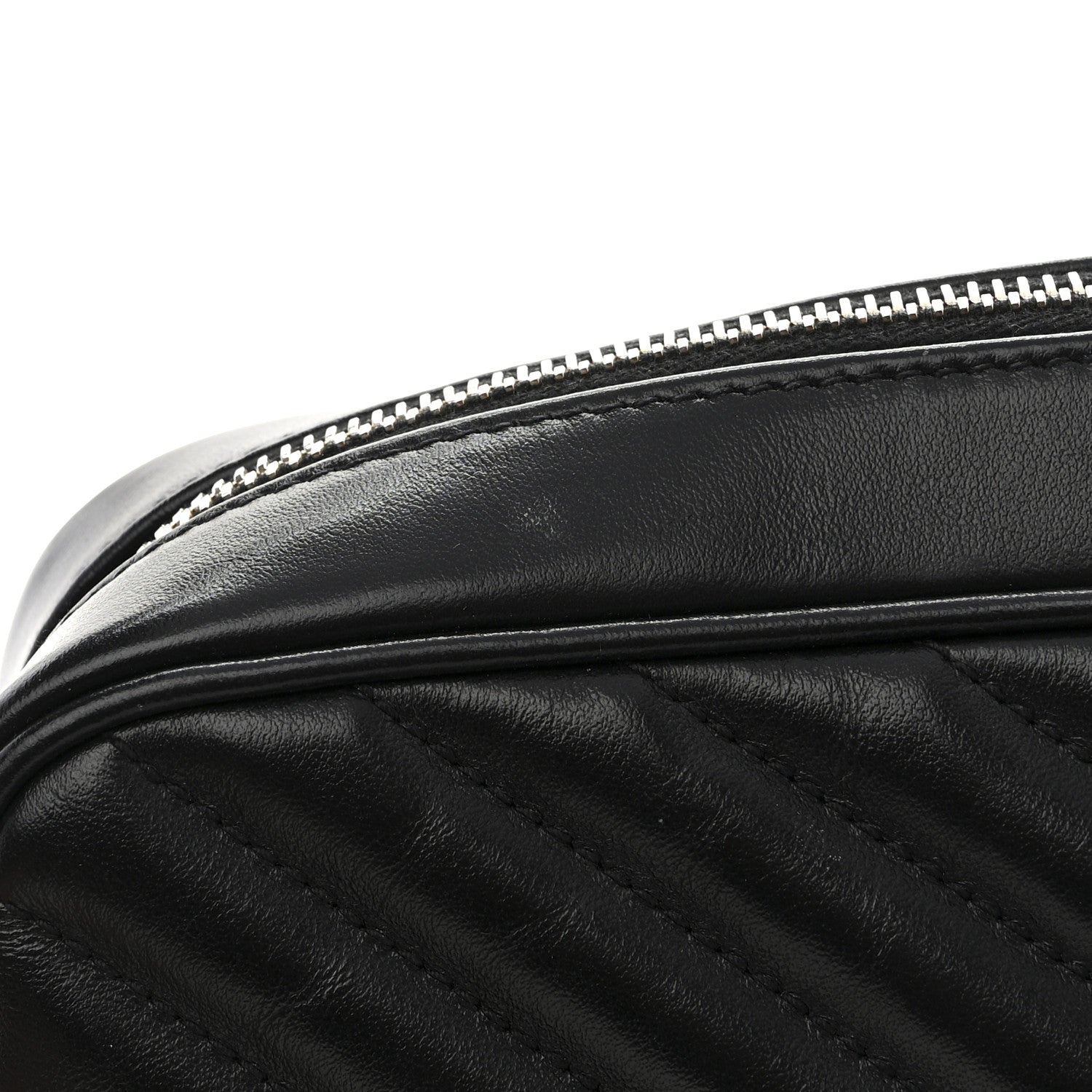 Saint Laurent Calfskin Matelasse Monogram Lou Camera Bag Black 11 of 11