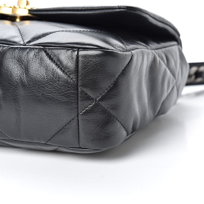 Chanel Lambskin Quilted Medium 19 Flap Black 10 of 11