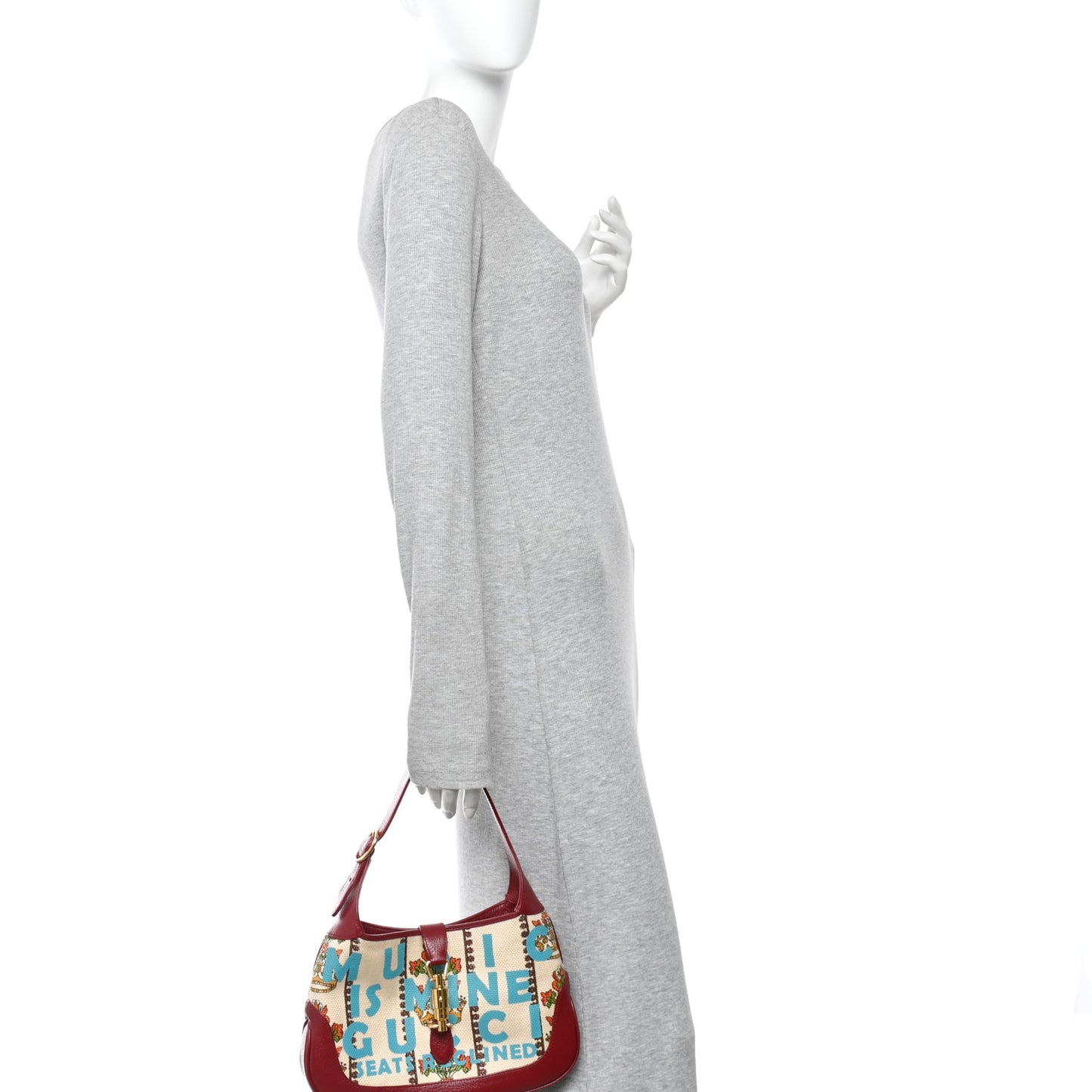 Canvas Calfskin 100 Centennial Music Small Jackie 1961 Hobo Ivory Red