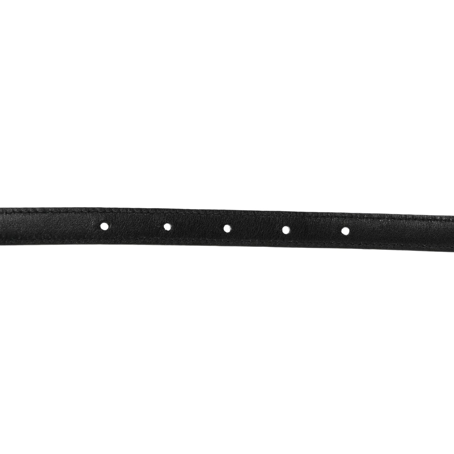Vernice Naplak Horsebit Skinny Belt 70 28 Black