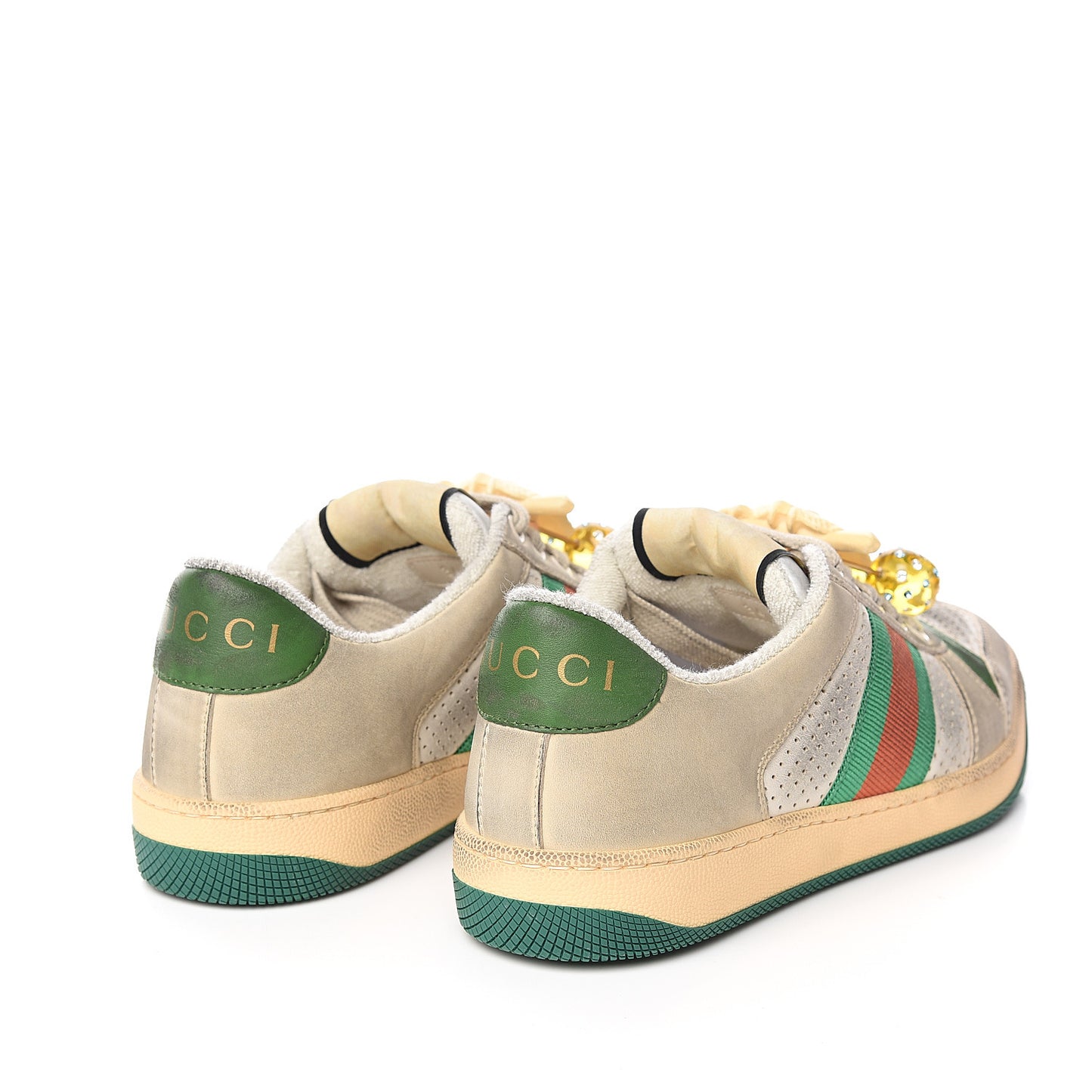 Nubuck Web Cherries Womens Screener Sneakers 36 Dusty Milk White Vintage Green