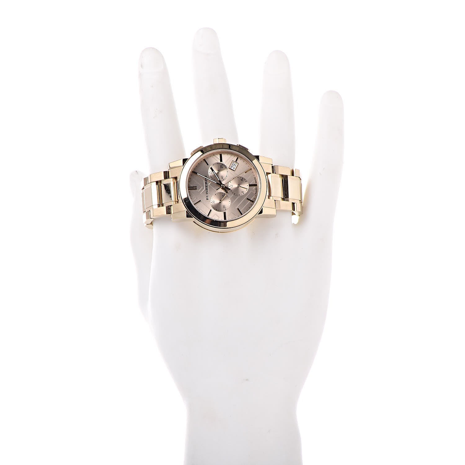 Burberry Stainless Steel 38mm The City Chronograph Quartz Watch Gold BU9753 2 of 7