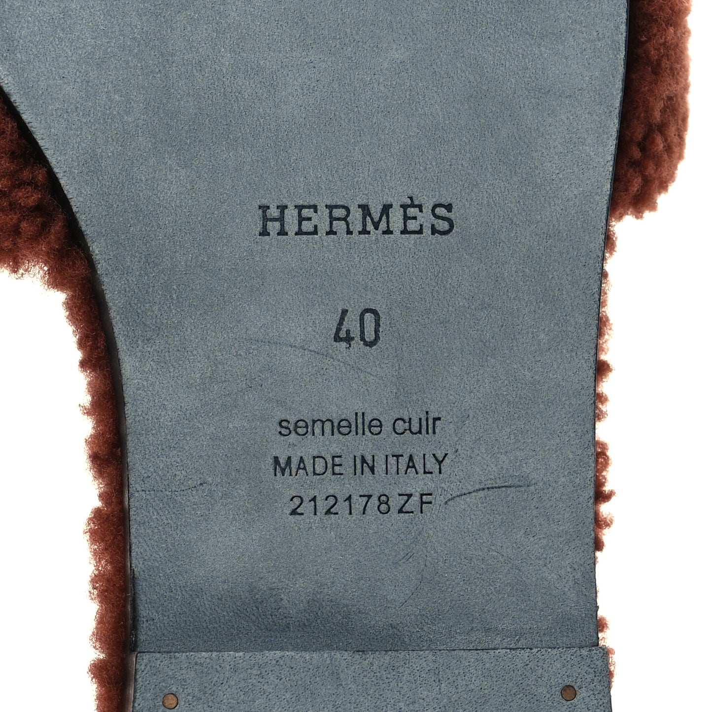 Woolskin Oran Sandals 40 Cognac