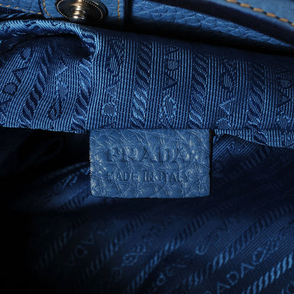 Prada Vitello Daino Hobo Cobalto 7 of 9