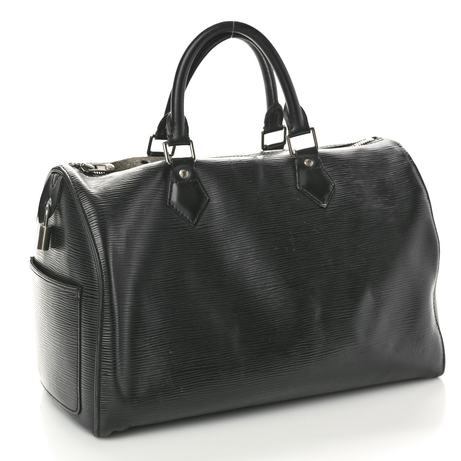 Louis Vuitton Epi Speedy 35 Black 3 of 15