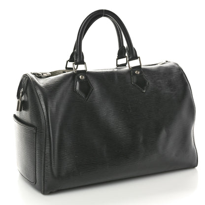 Louis Vuitton Epi Speedy 35 Black 3 of 15