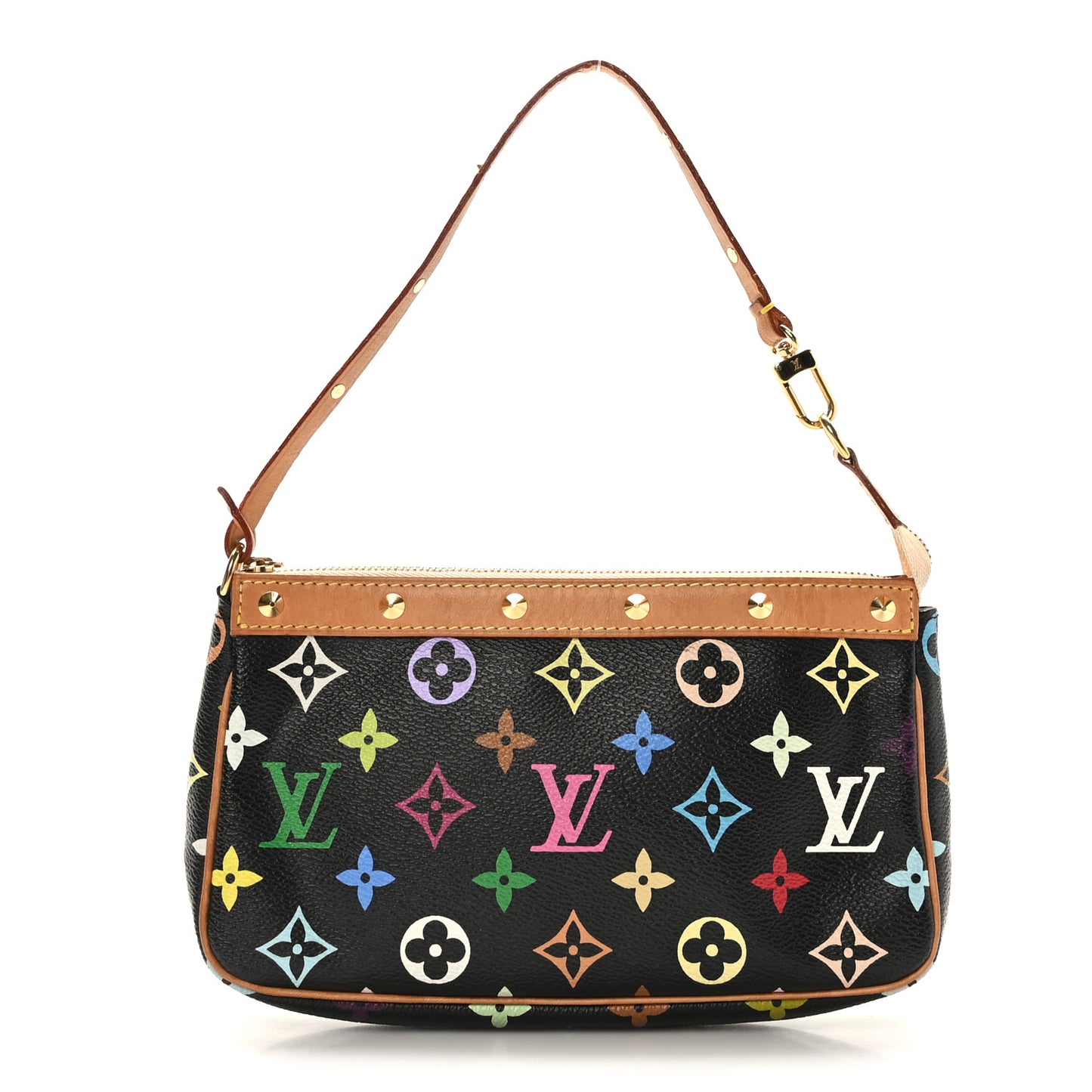 Monogram Multicolor Pochette Accessories Black
