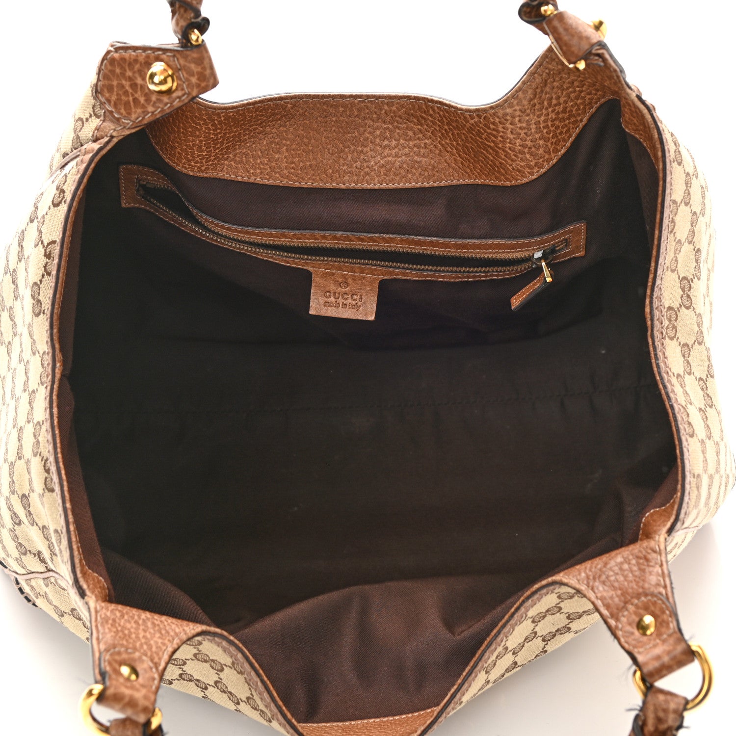Gucci Monogram Large New Pelham Shoulder Bag Brown 4 of 9