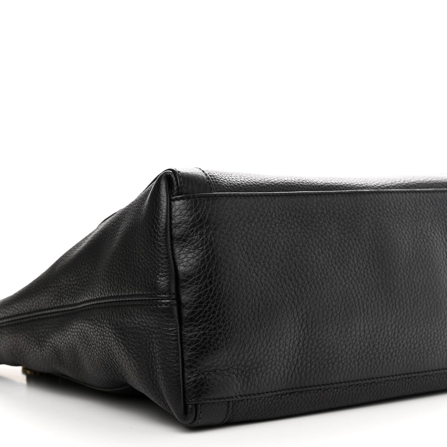 Cellarius Calfskin Medium Miss GG Top Handle Bag Black