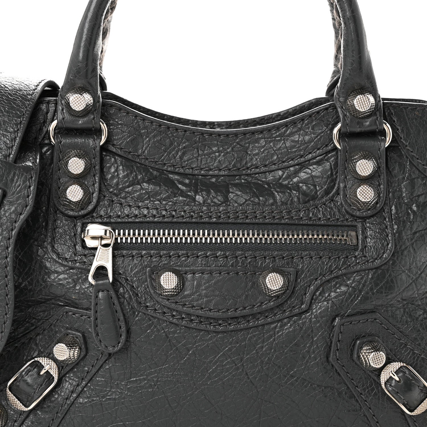 Balenciaga Agneau Giant 12 Silver Hardware Mini City Gris Fossile 8 of 10