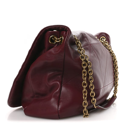 Saint Laurent Lambskin Matelasse Monogram Large Jamie 4.3 New Dark Bordeaux 3 of 10