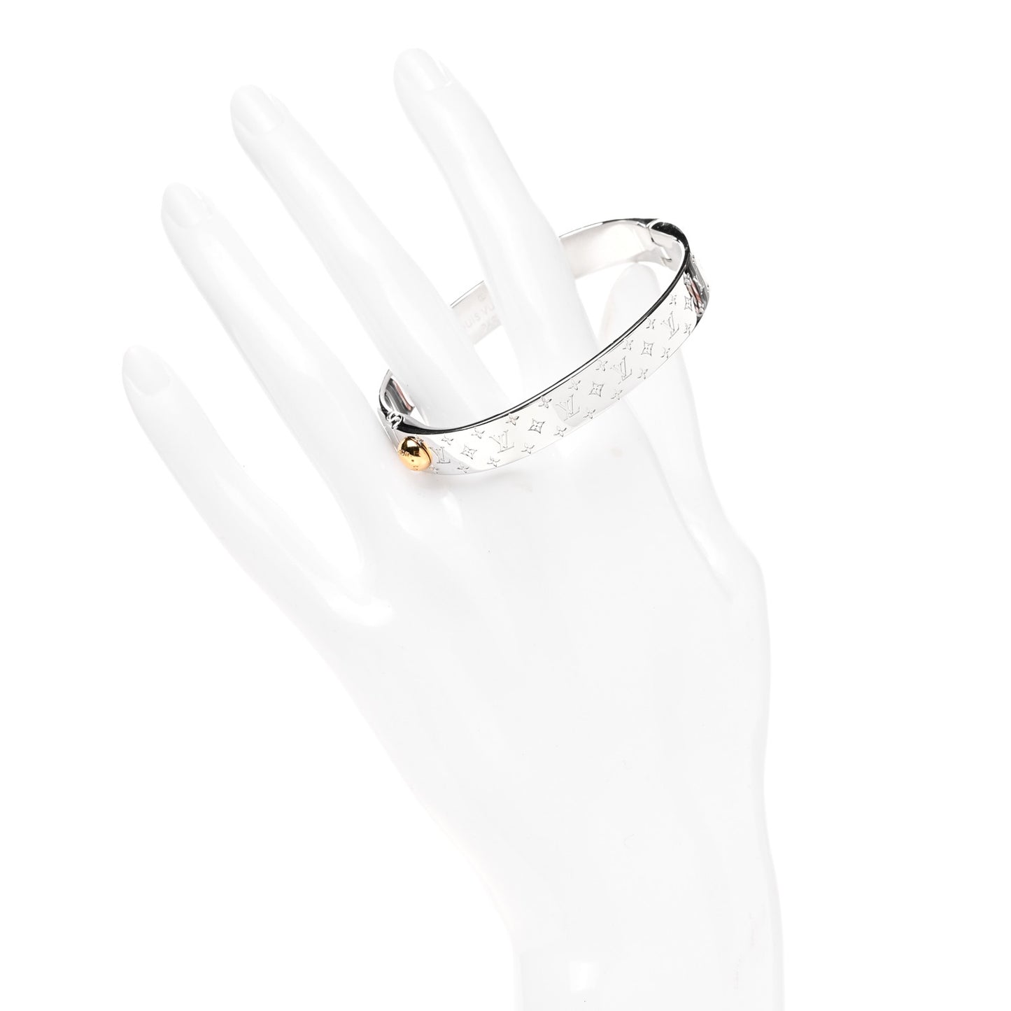 Palladium Monogram Nanogram Cuff S