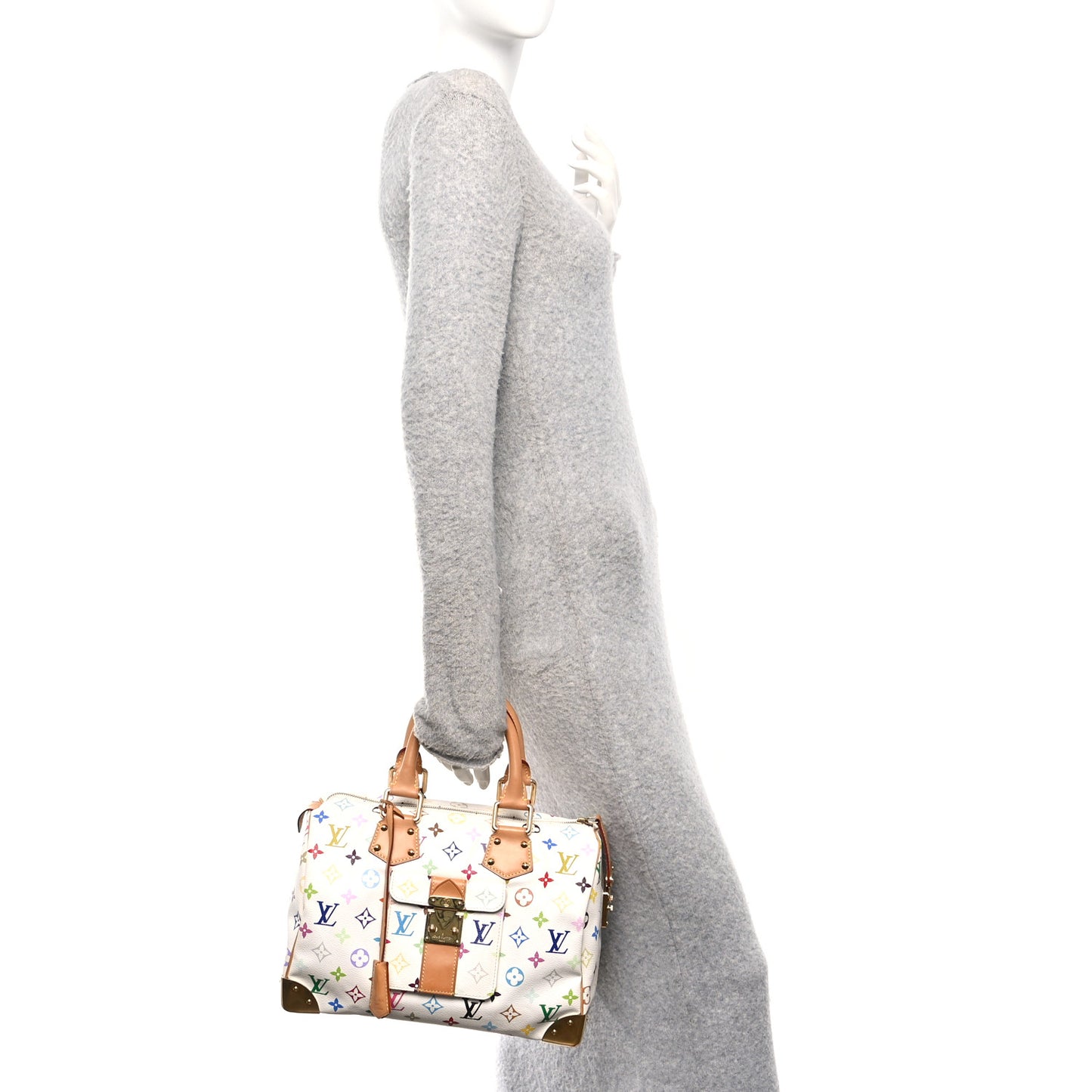 Monogram Multicolor Speedy 30 White