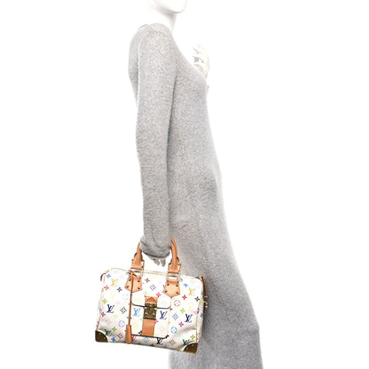 Louis Vuitton Monogram Multicolor Speedy 30 White 2 of 12