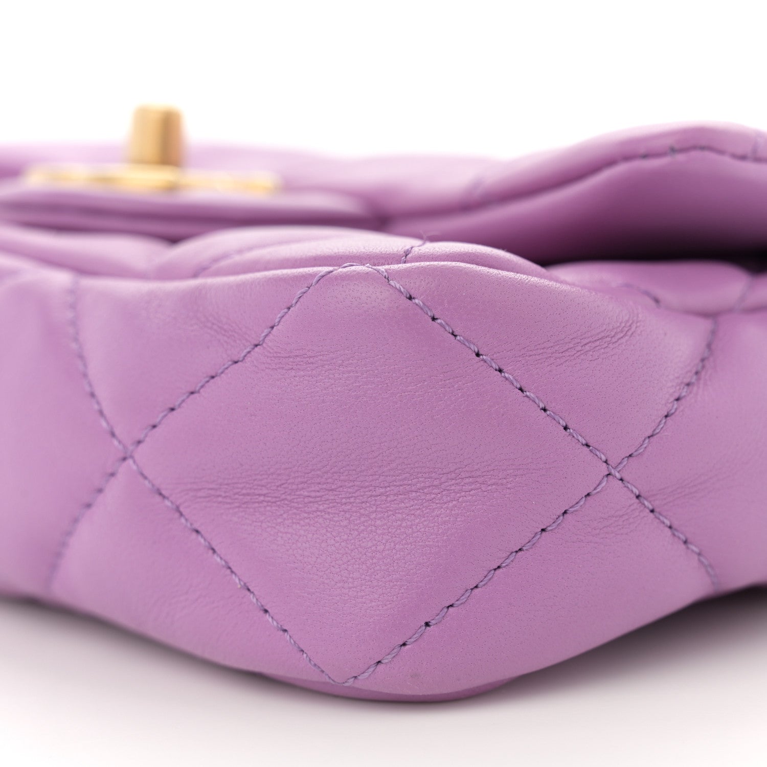 Chanel Lambskin Quilted Mini Funky Town Flap Purple 10 of 11