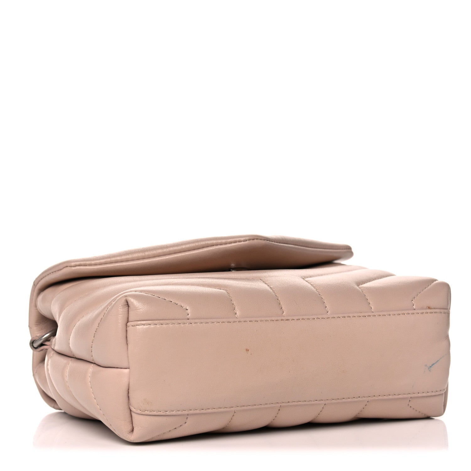 Saint Laurent Calfskin Y Quilted Monogram Toy Loulou Crossbody Bag Marble Pink 4 of 19