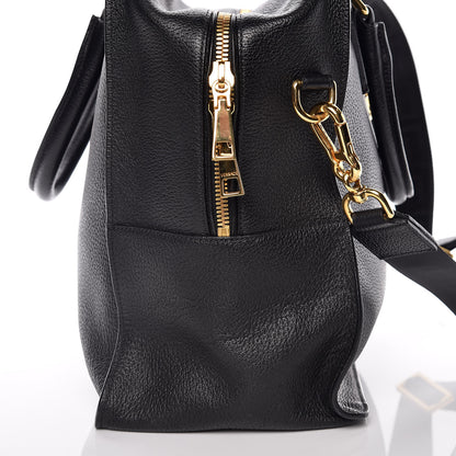Versace Calfskin Palazzo Holdall Bag Black 11 of 13
