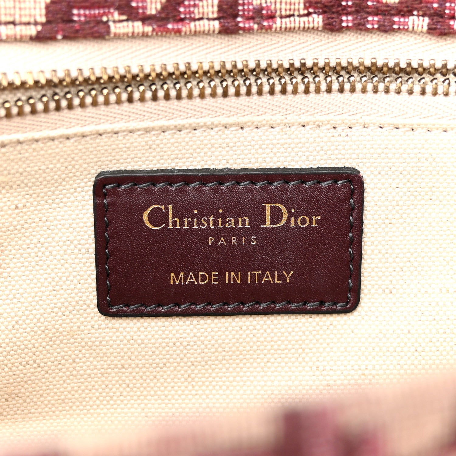 Christian Dior Oblique Dioraddict Flap Bag Burgundy 6 of 15