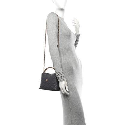 Chanel Caviar Quilted Chanel Way Clutch With Chain Grey 2 of 10