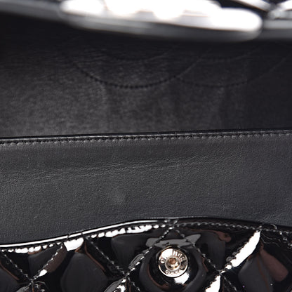 Chanel Patent Quilted Maxi Double Flap Black 10 of 12