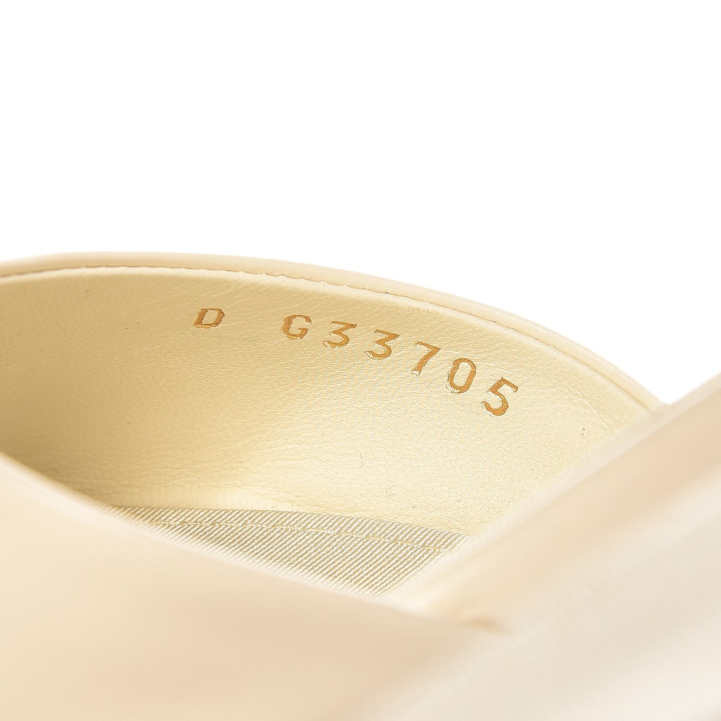 Calfskin CC Mules 36.5 Light Beige
