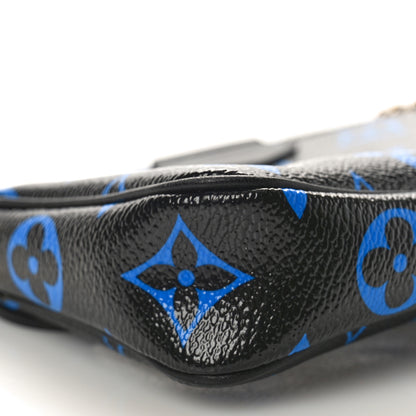 Louis Vuitton Colored Monogram Mini Pochette Accessories Blue Black 8 of 9