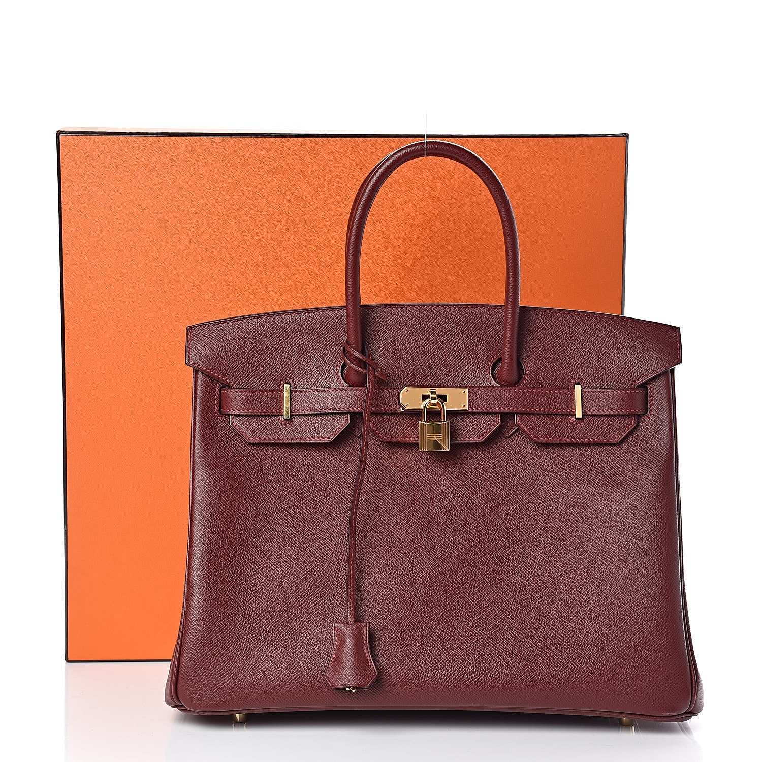 Hermes Epsom Contour Birkin 35 Rouge H 35 of 35