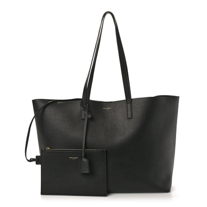 Saint Laurent Calfskin Large Shopping Tote Black 3 of 12