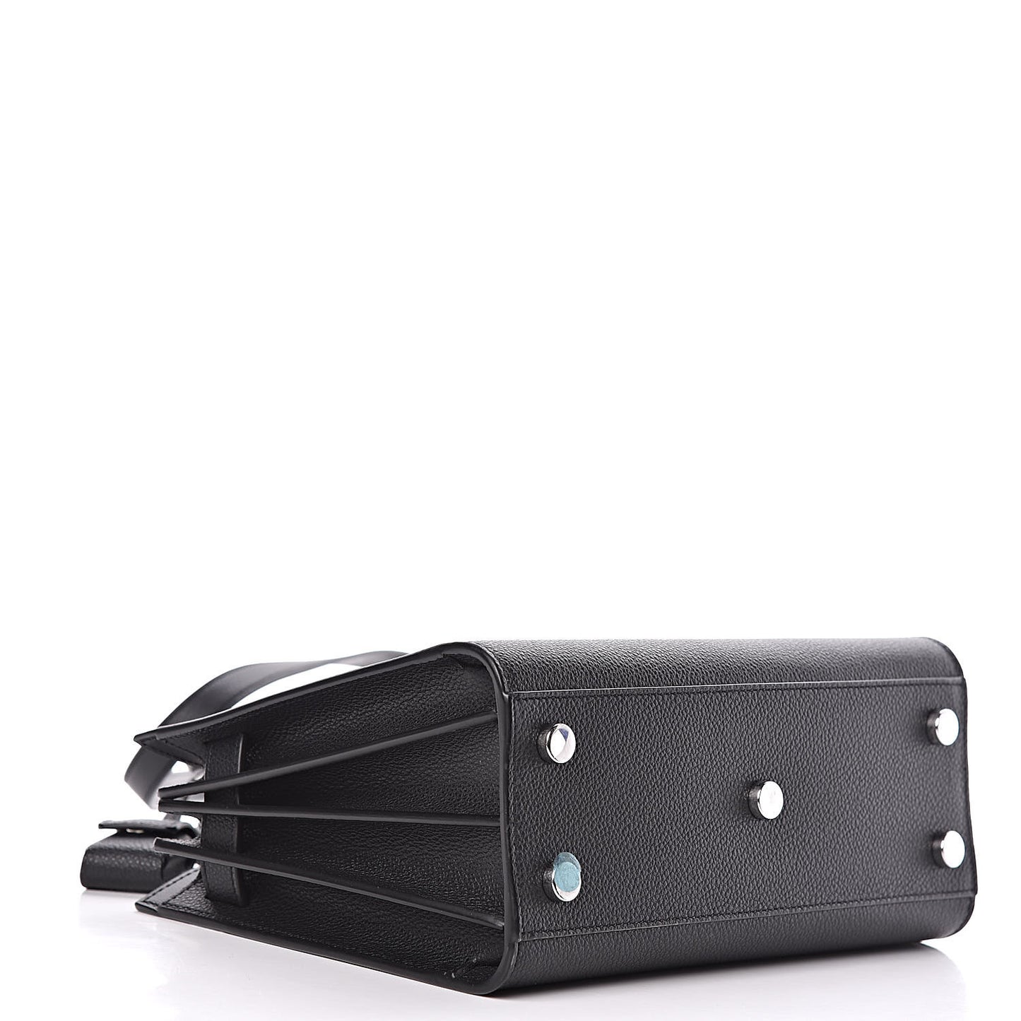 Grained Calfskin Nano Sac De Jour Black